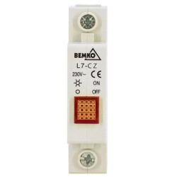 Lampka modułowa L7 czerwona 230V A15-L7-CZ