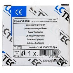 Ogranicznik przepięć foto 8KA B+C 1200V DC LC