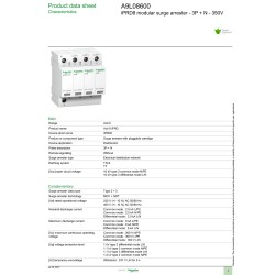 Ogranicznik przepięć schneider D 4P 8kA A9L08600