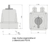 Łącznik L-0-P 3P 25A Łuk 25-43 obu IP44 922529