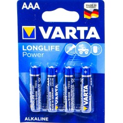 Bateria LR03 Varta  Longlife Power ALKALINE 4BL