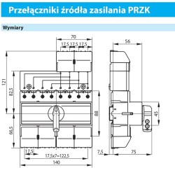 sieć-agregat 63A 4P PRZK-4063\W02 SPAMEL