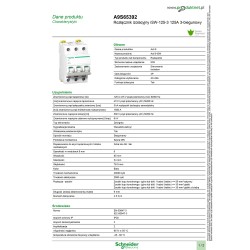 Rozłącznik mod.125A 3Z iSW schneider A9S65392