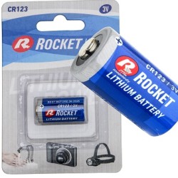 Bateria CR 123A Rocket Lithium 3V