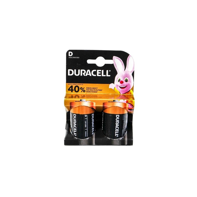 Bateria LR20 DURACELL MN1300  ALKALINE 2Bl