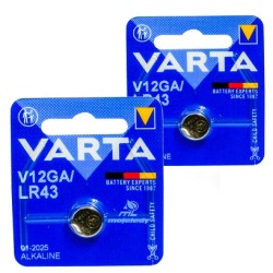 2x Bateria zegarkowa LR43 L1142F VARTA AG12