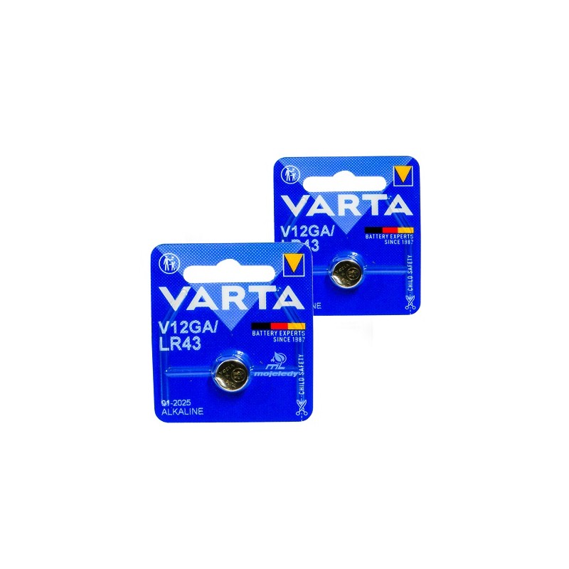 2x Bateria zegarkowa LR43 L1142F VARTA AG12