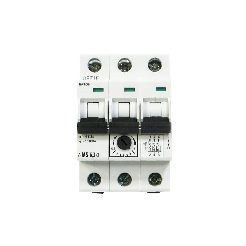 Wyłącznik silnikowy 3P 2,2kW 4-6,3A 248410 EATON
