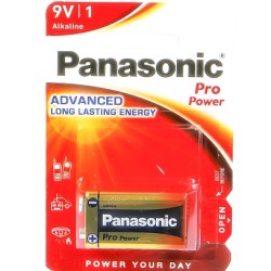 Bateria 9V Panasonic Alkaline PRO Power 6LR61