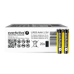 40x baterie alkaliczne everActive Industrial LR03