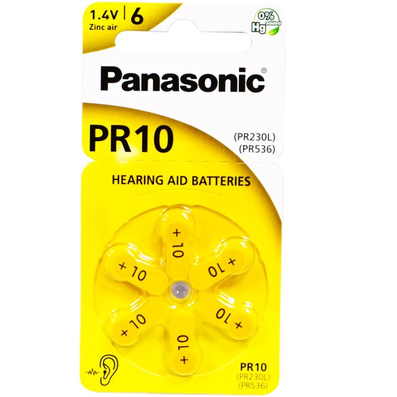 Bateria słuchowa Panasonic 10