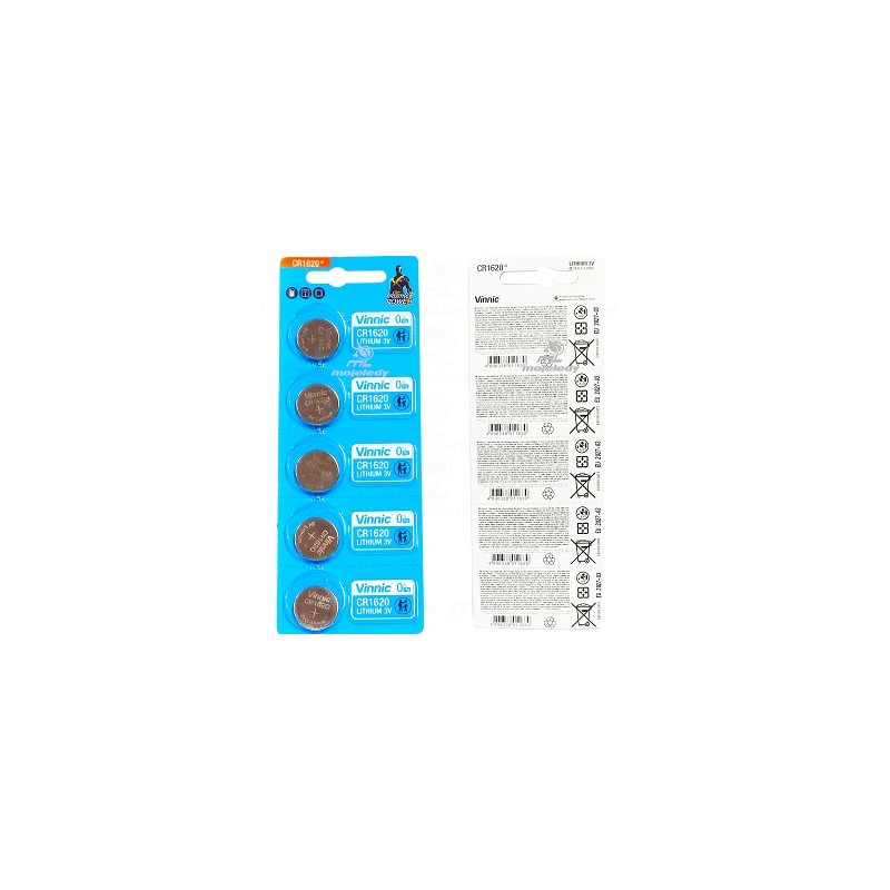 Bateria CR 1620 Vinnic Litium 3V 5BL