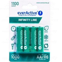 AKUMULATORKI LR06 everActive 1100mAh ready