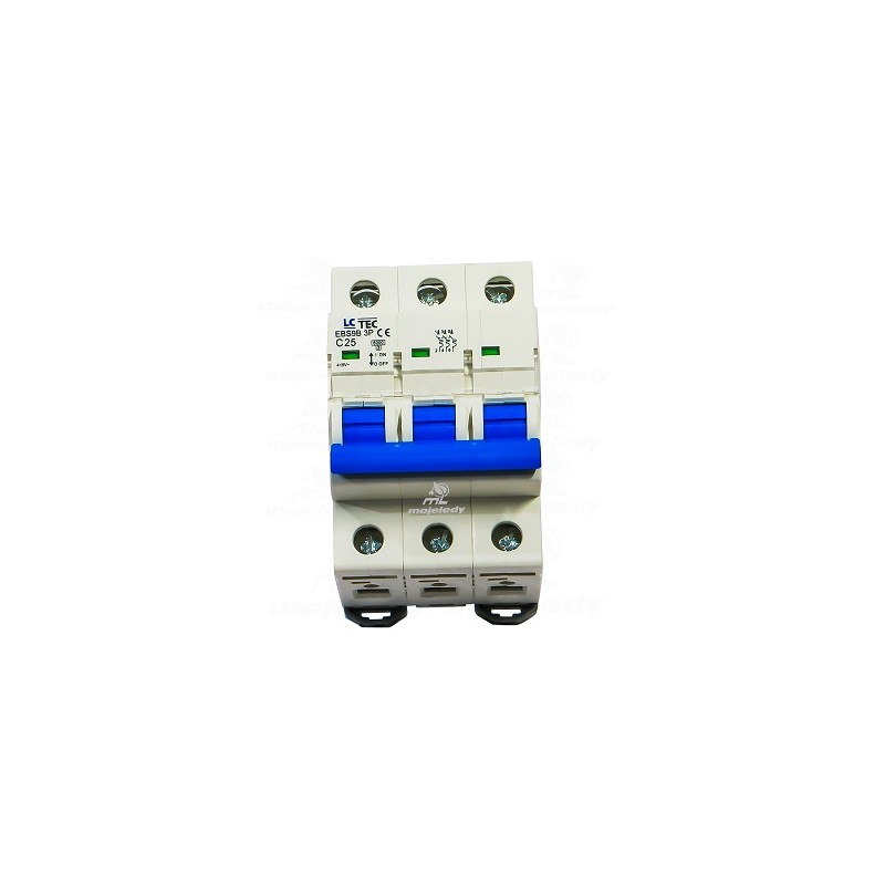 Wyłącznik nadprądowy C 25A 3P EBS LC-Tec