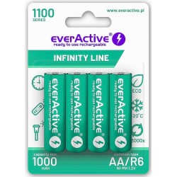 AKUMULATORKI LR06 everActive 1100mAh ready