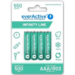 AKUMULATORKI LR03 everActive 500mAh ready