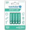 AKUMULATORKI LR03 everActive 500mAh ready