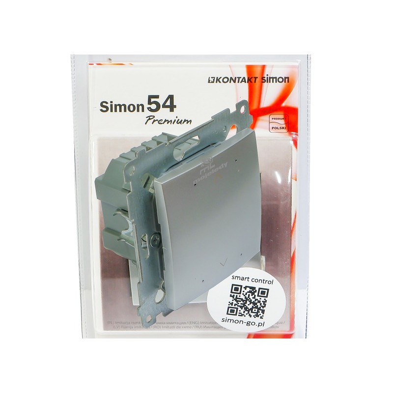 Simon 54 GO sterownik rolet WIFI srebrny DEZ1W.01