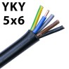 Kabel energetyczny YKY 5x6 żo 0,6/1kV bębnowy