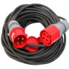 Przedłużacz gumowy OW 4x2,5 z/u gn wt 4p 32A 1m