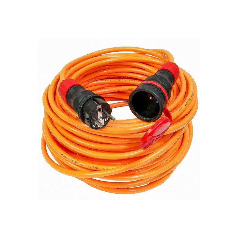 Przedłużacz poliurate 750V 3x1,5 wt gn KEL 16A 49m