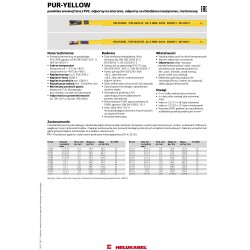 Przewód elastyczny MULTIFLEX PUR 3G1 żółty 22206