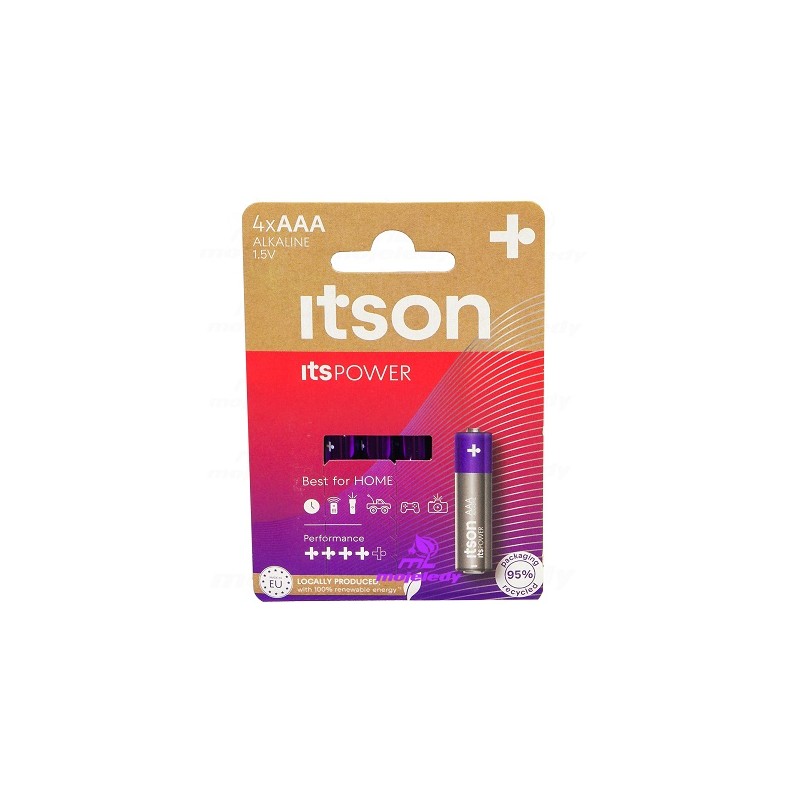 4x AAA LR03 ITSON ITSPOWER alkaliczna 4BL ITSON