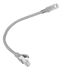 Kabel krosowy Patch Cord U/UTP kat.5e szary 0,25m