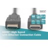 Kabel HDMI-HDMI 2.0 z Eth ASSMANN czarny 3m