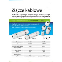 Złącze kablowe mufa skręcana SP2,5 5x2,5mm2 E.4203