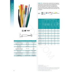 10x Koszulka termokurczliwa RTS 3,2/1,6 żółta