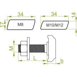 Śruba młotkowa SMHM8x25 650372 BAKS 1szt