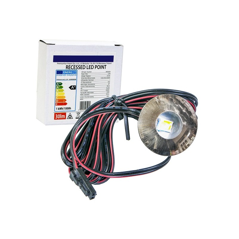 Point opraw meblowa LED 0,7W 12VDC zimn LUX05030