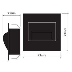 opr schodow b/z BERYL satyna 1,5W 12V DC LUX00655