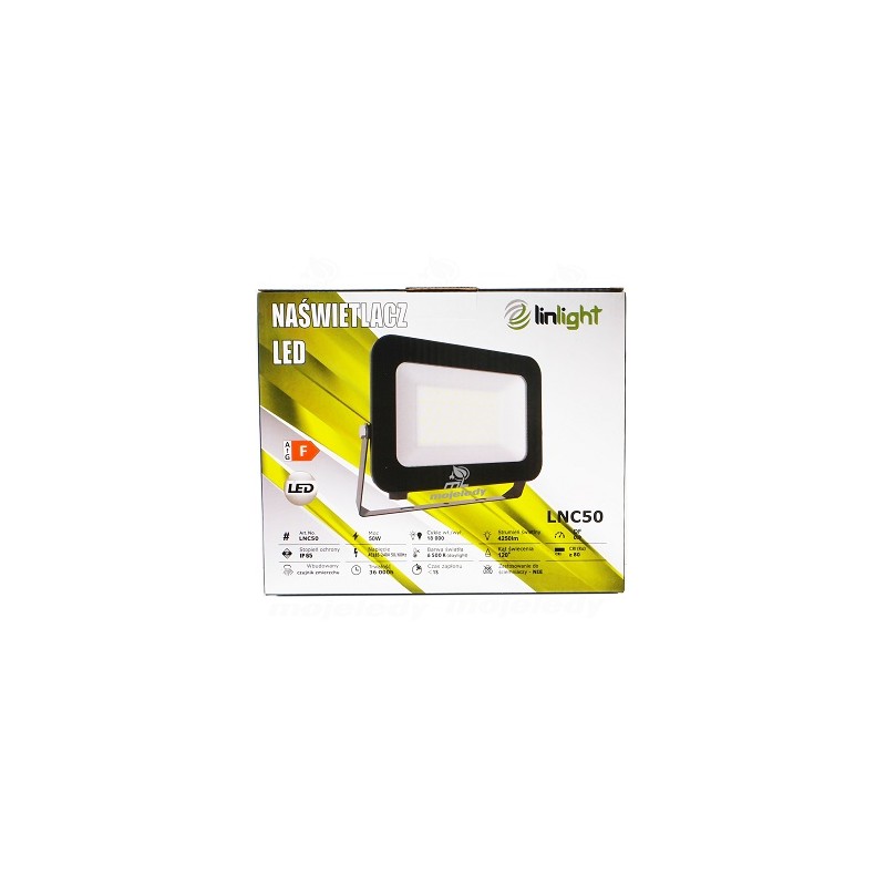 Naświetlacz LED 50W LNC50 czujnik zmierzchu 4250lm