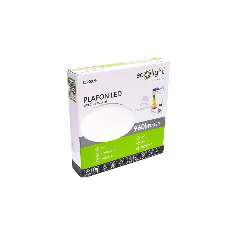 Plafon LED 12W 960lm IP44 4000K 250 EC20099