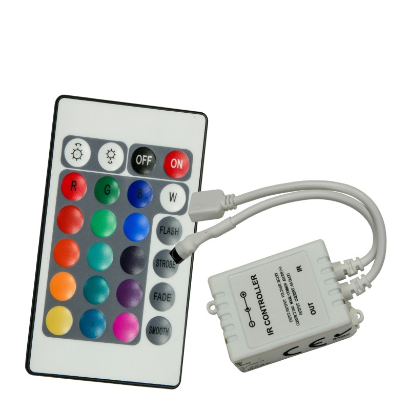Sterownik 24 przyciski do taśm LED  DC12V 72W