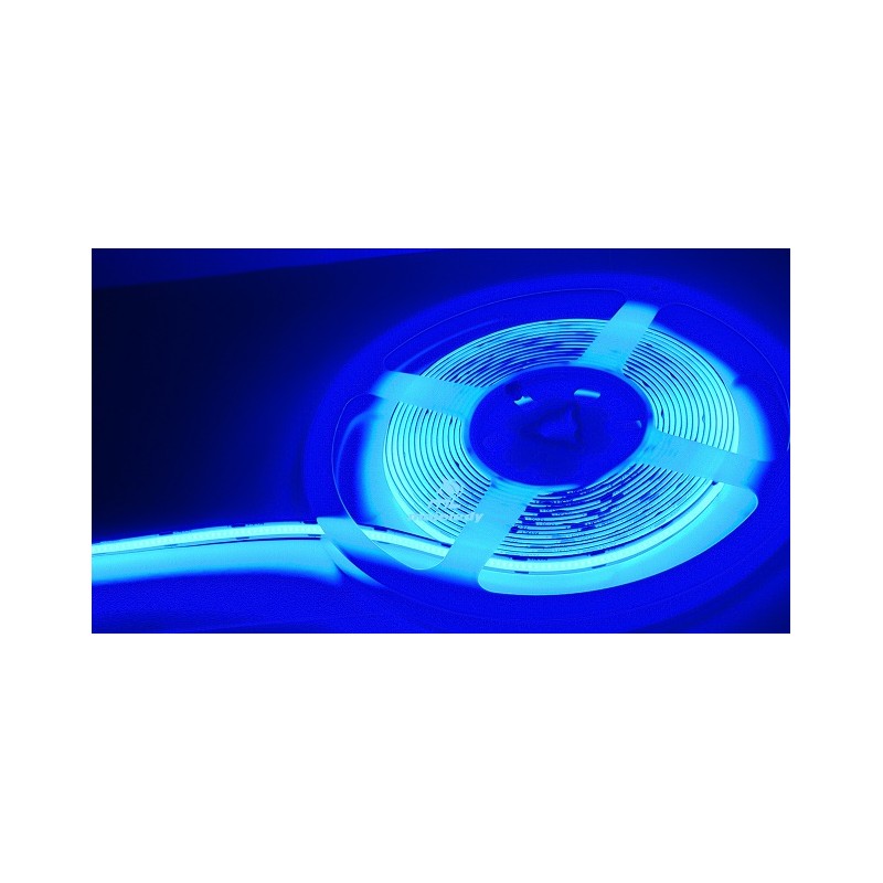 Taśma COB 480 led 2835 45W 12V DC BLUE 5m