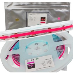 Taśma COB 480 led 2835 45W 12V DC PINK 5m