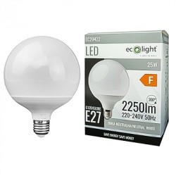 Żarówka LED 25W E27 4000K kula EC20422