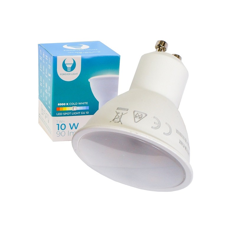 ŻARÓWKA LED GU10 1W 90lm 6000K 230V RTV003479