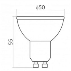 Żarówka LED 5W GU10 4000K EC79304 450Lm