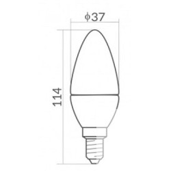 Żarówka LED 10W E14 6000K EC79833 900Lm