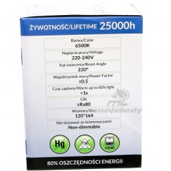 Żarówka LED 20W E27 6000K kula EC79569