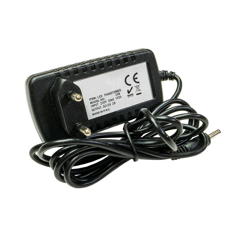 Zasilacz LED wtyczkowy 2A 12V 24W DC 5.5/2.5