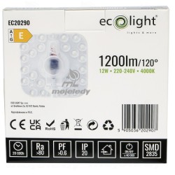 Wkład LED 12W 4000K 1200lm z magnesem EC20290