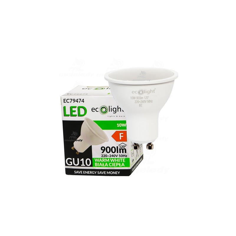 Żarówka LED 10W GU10 3000K EC79474  900Lm