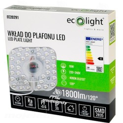 Wkład LED 18W 4000K 1800lm z magnesem EC20291