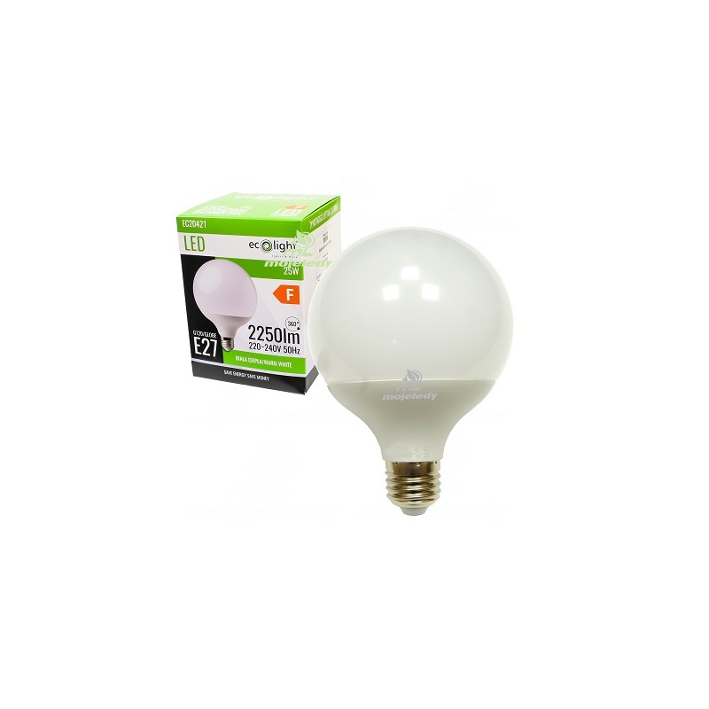 Żarówka LED 25W E27 3000K kula EC20421