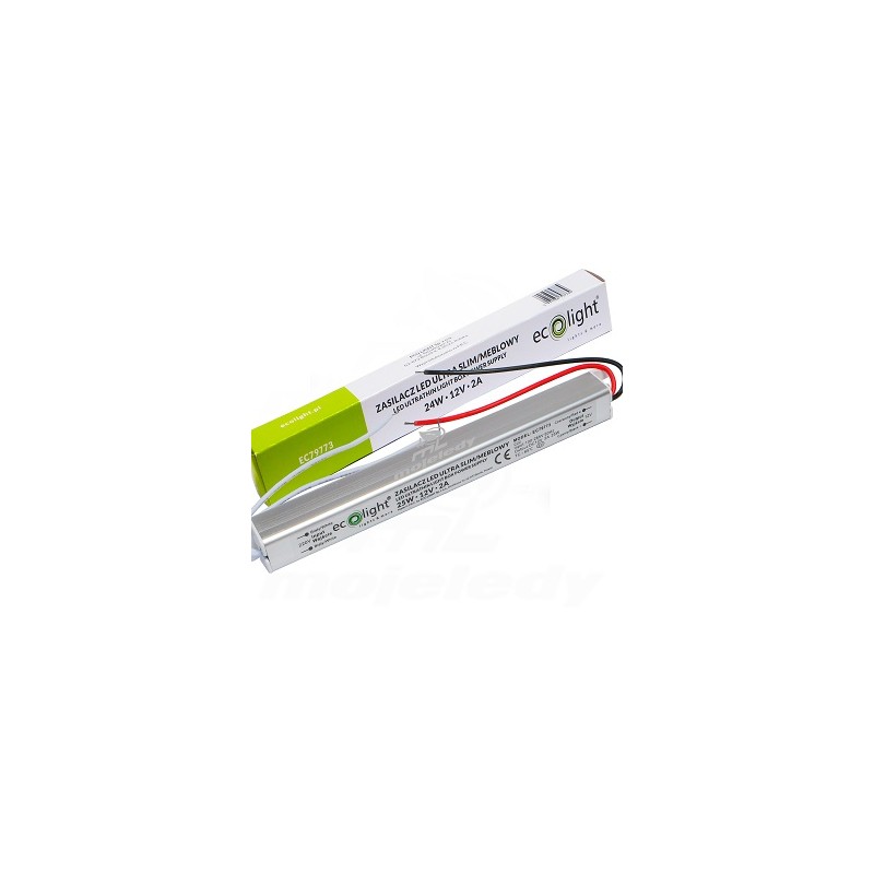 Zasilacz led 2A 24W 12V DC EC79773 meblowy baton